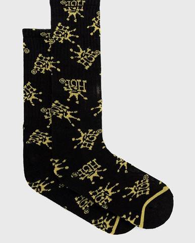 Ponožky HUF dámske, čierna farba