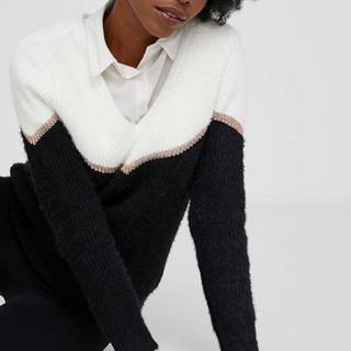 Vlnený sveter Answear Lab dámsky, čierna farba
