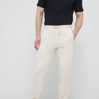 Bavlnené nohavice Reebok Classic H54448 pánske, krémová farba, jednofarebné