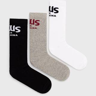 Ponožky Deus Ex Machina (3-pack) šedá farba