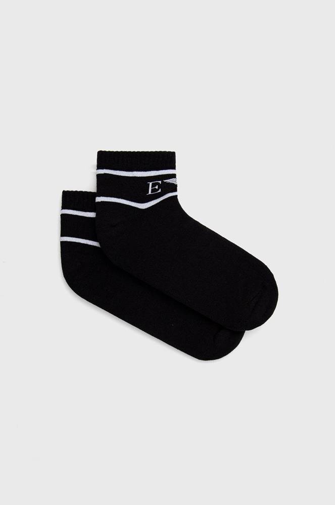 Ponožky Emporio Armani Underwear (2-pack) pánske, čierna farba