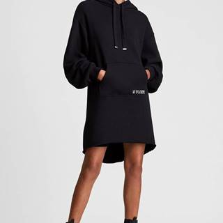 Šaty AllSaints čierna farba, mini, oversize