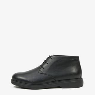 Čierne pánske kožené topánky Geox Ottavio