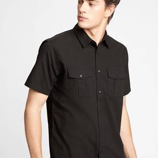Košeľa short sleeve utility shirt Čierna