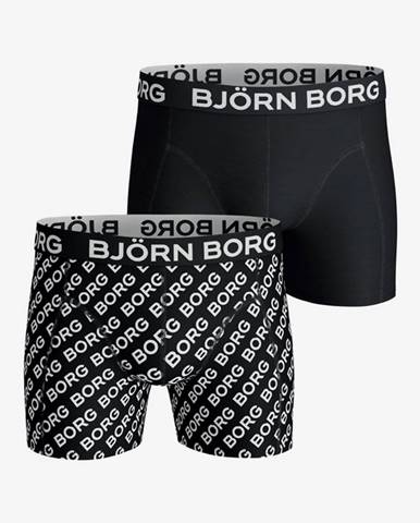 Björn Borg BB Logo Boxerky 2 ks Čierna