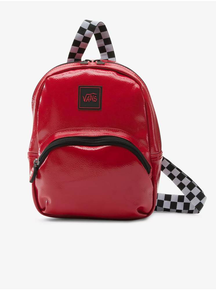 Čierno-červený dámsky vzorovaný malý batoh  WM Vans X IT Backpack (Terror) It