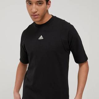 Tričko adidas Performance pánske, čierna farba, jednofarebné