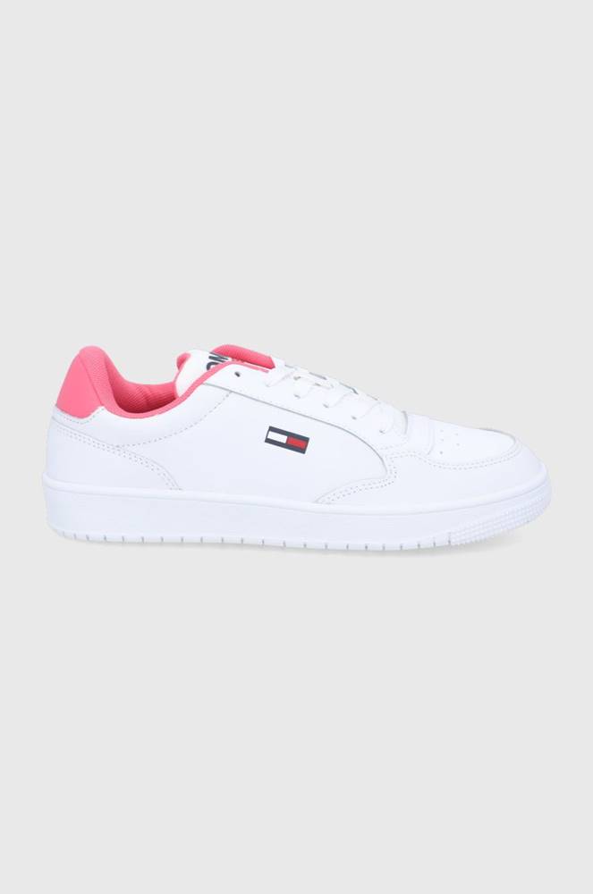 Topánky Tommy Jeans biela farba,