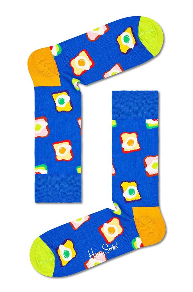 Ponožky Happy Socks dámske, tyrkysová farba