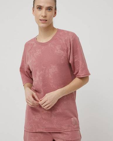 Pyžamové tričko Calvin Klein Underwear Ck One ružová farba,