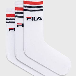 Ponožky Fila (3-pack) biela farba