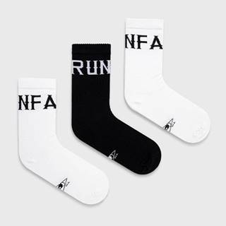 Ponožky Unfair Athletics (3-pak) pánske, čierna farba