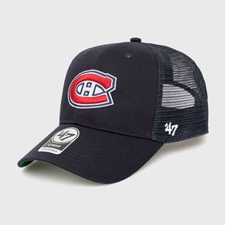 Čiapka 47brand Montreal Canadiens tmavomodrá farba, s nášivkou