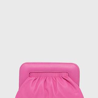Kožená listová kabelka Gestuz ružová farba
