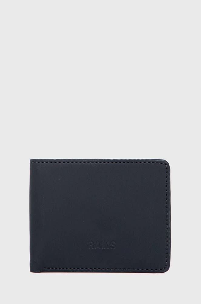Peňaženka Rains 16600 Folded Wallet tmavomodrá farba
