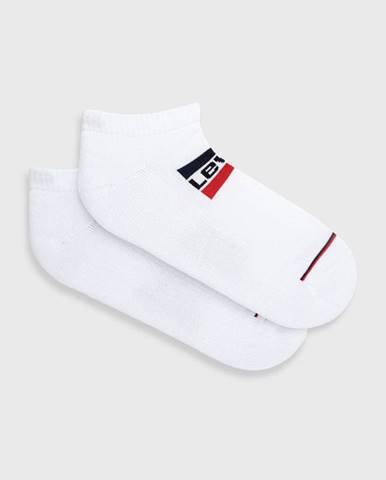 Ponožky Levi's pánske, biela farba