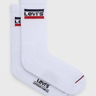 Ponožky Levi's pánske, biela farba