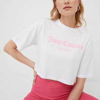 Tričko Juicy Couture dámske, biela farba,