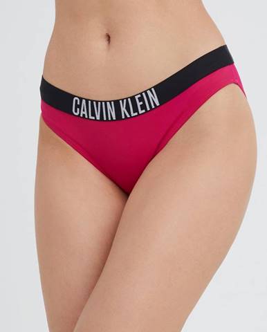 Plavkové nohavičky Calvin Klein ružová farba,