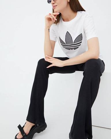 Bavlnené tričko adidas Originals Trefoil Moments HB9436 biela farba,