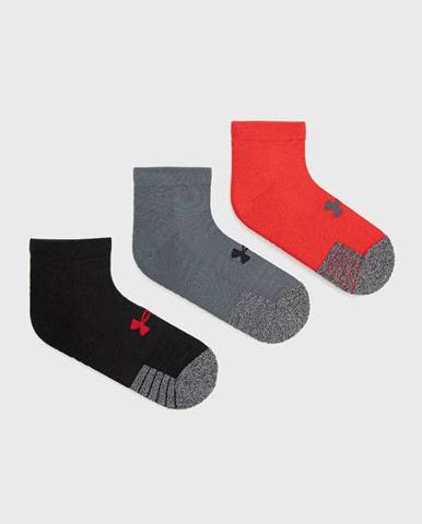 Ponožky Under Armour (3-pak) 1346753 pánske, červená farba