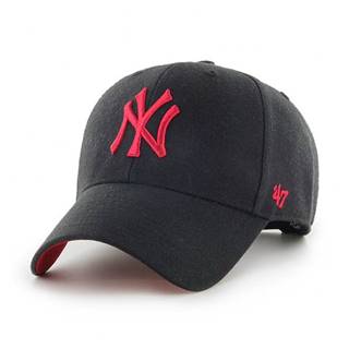 Čiapka 47brand New York Yankees čierna farba, s nášivkou