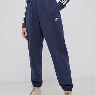 Nohavice adidas Originals Adicolor HF7514 dámske, tmavomodrá farba, jednofarebné