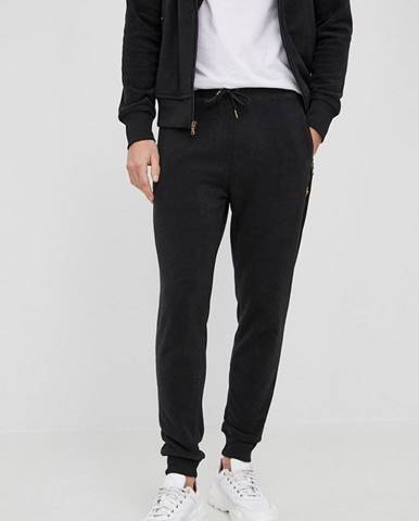 Nohavice Polo Ralph Lauren pánske, čierna farba,