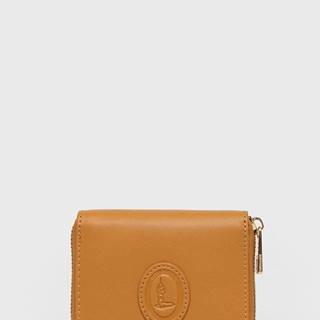 Peňaženka Trussardi dámska, hnedá farba