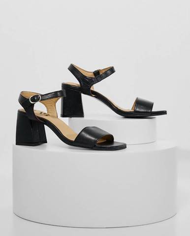 Kožené sandále Answear Lab čierna farba