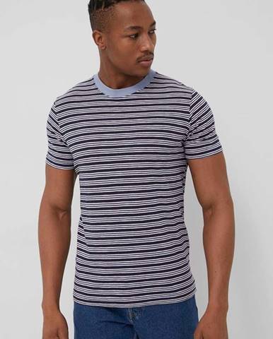 Bavlnené tričko Produkt by Jack & Jones tmavomodrá farba, vzorované