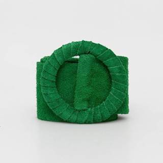 Semišový opasok Answear Lab dámsky, zelená farba