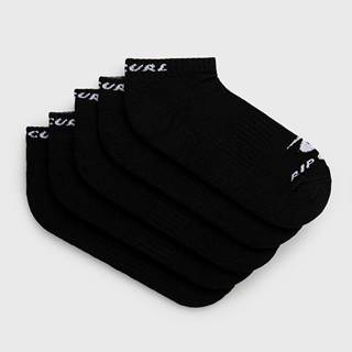 Ponožky Rip Curl (5-pak) pánske, čierna farba