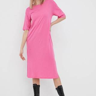 Šaty Noisy May fialová farba, mini, oversize