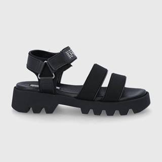 Sandále Karl Lagerfeld Terra Firma dámske, čierna farba, na platforme