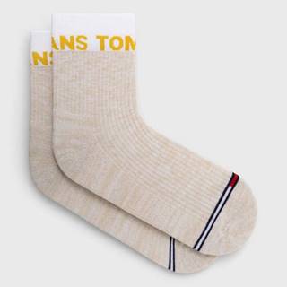Ponožky Tommy Jeans béžová farba