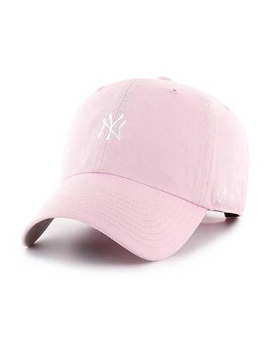 Čiapka 47brand New York Yankees ružová farba, s nášivkou