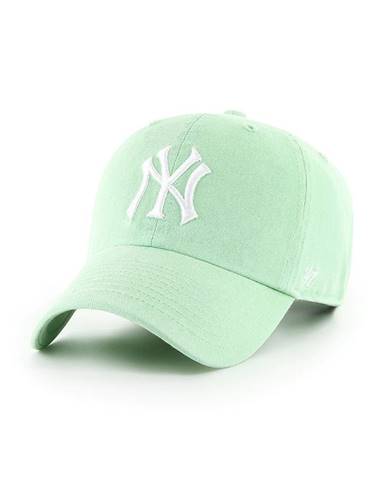 Čiapka 47brand New York Yankees zelená farba, s nášivkou