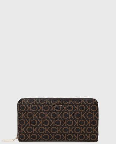 Peňaženka Calvin Klein dámsky, hnedá farba