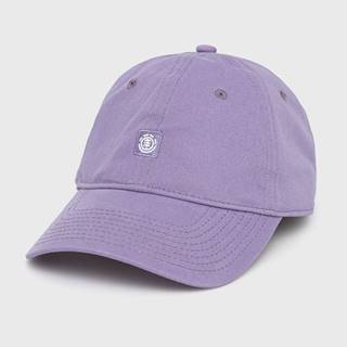 Bavlnená čiapka Element fialová farba, jednofarebná