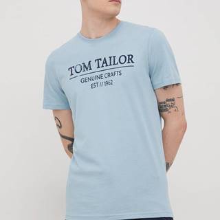 Bavlnené tričko Tom Tailor s potlačou