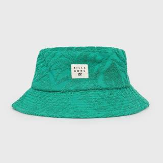 Bavlnený klobúk Billabong zelená farba, bavlnený