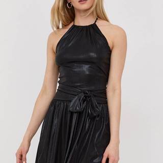 Šaty Love Moschino čierna farba, mini, áčkový strih