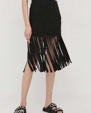 Sukňa Pinko čierna farba, mini, rovný strih