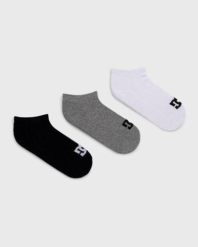 Ponožky Dc (3-pak) pánske, šedá farba