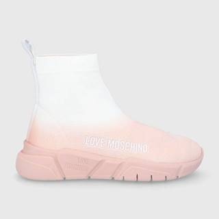 Topánky Love Moschino ružová farba,