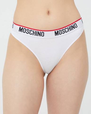 Nohavičky Moschino Underwear biela farba,
