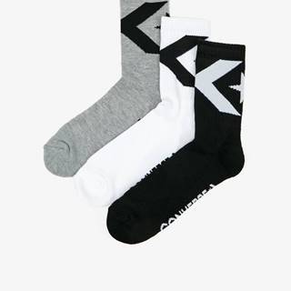 pre mužov Converse - čierna, biela, sivá