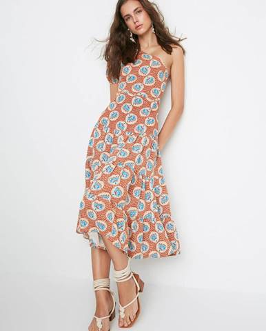 Letné a plážové šaty pre ženy Trendyol - oranžová