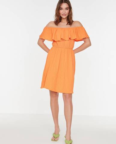 Voľnočasové šaty pre ženy Trendyol - oranžová